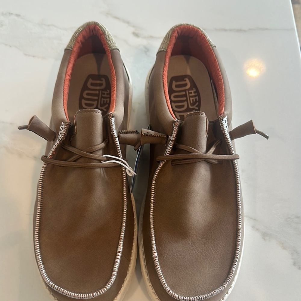 Hey Dude Men's Brown Casual Shoes- BRAND NEW With Tags